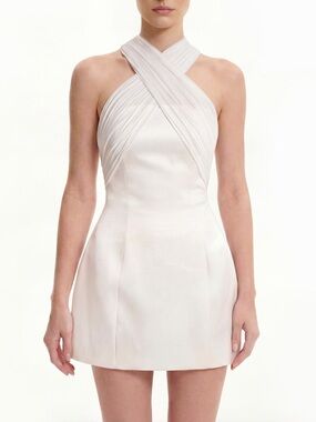 white old hollywood dress Vintage 1930's Beaded Ivory Silk-Velvet Cut Out Shoulders Bias-Cut Old  Hollywood Gown